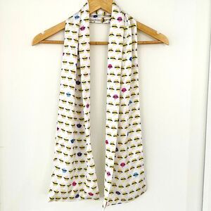 Funky Fashion Colorful Graphic Print Silky Satin Lip Scarf